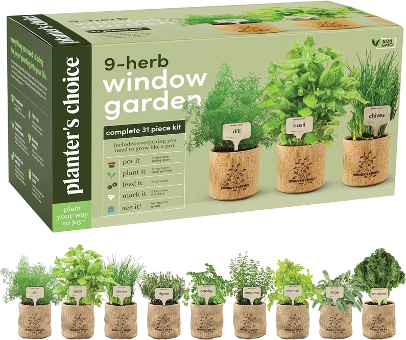 9 herb garden